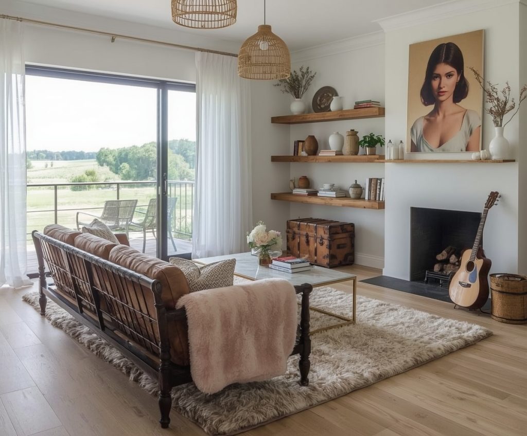 country-style living room