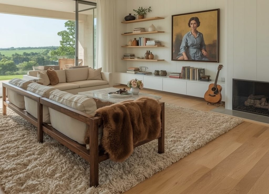 country-style living room