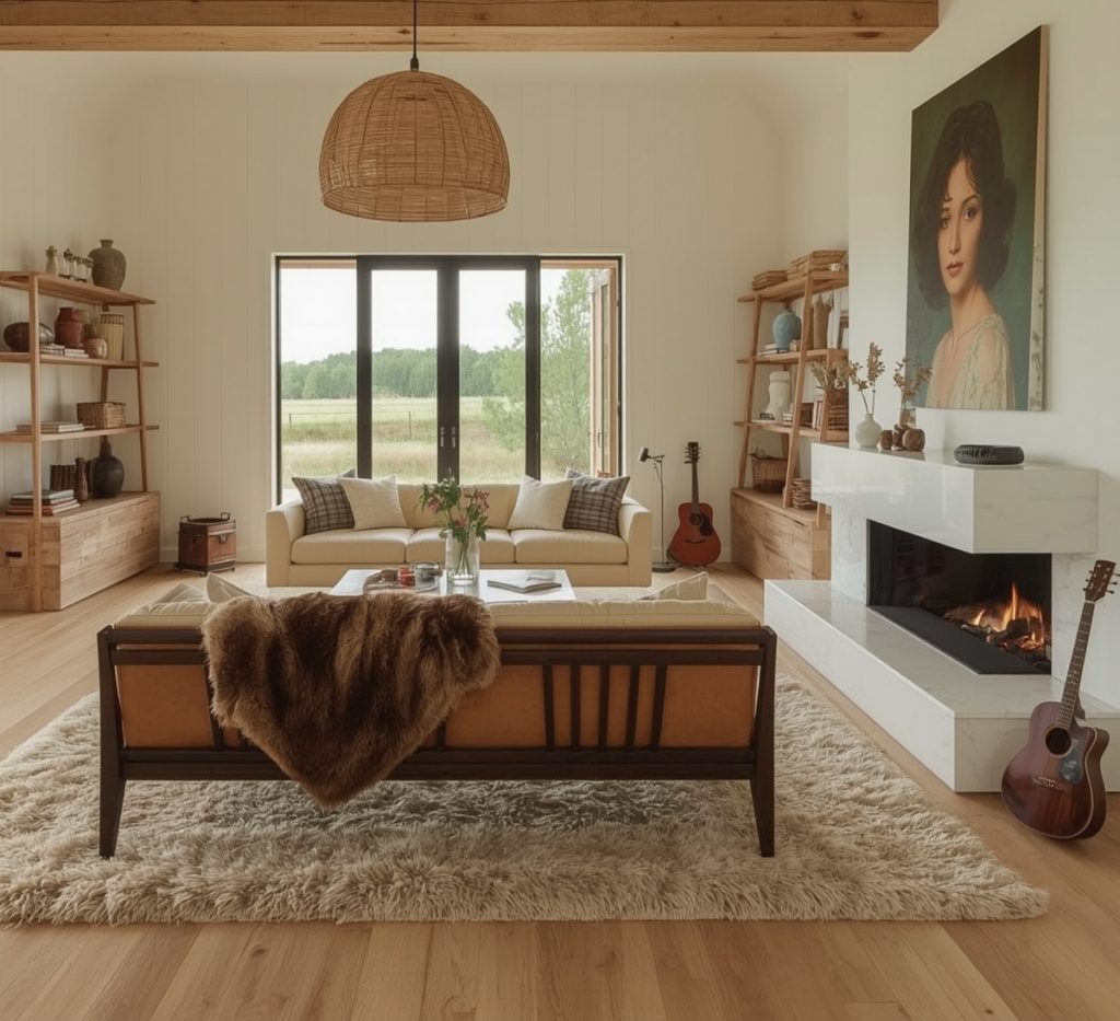 country-style living room