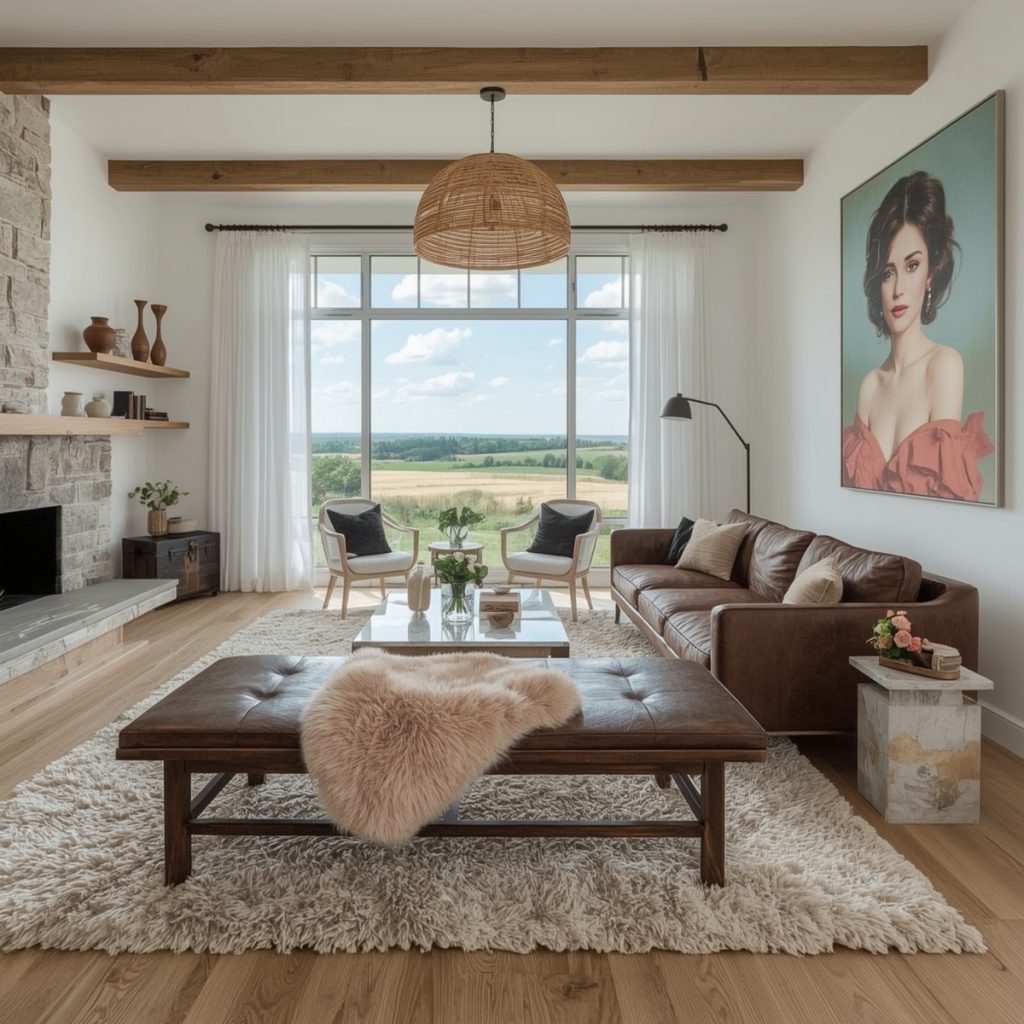country-style living room