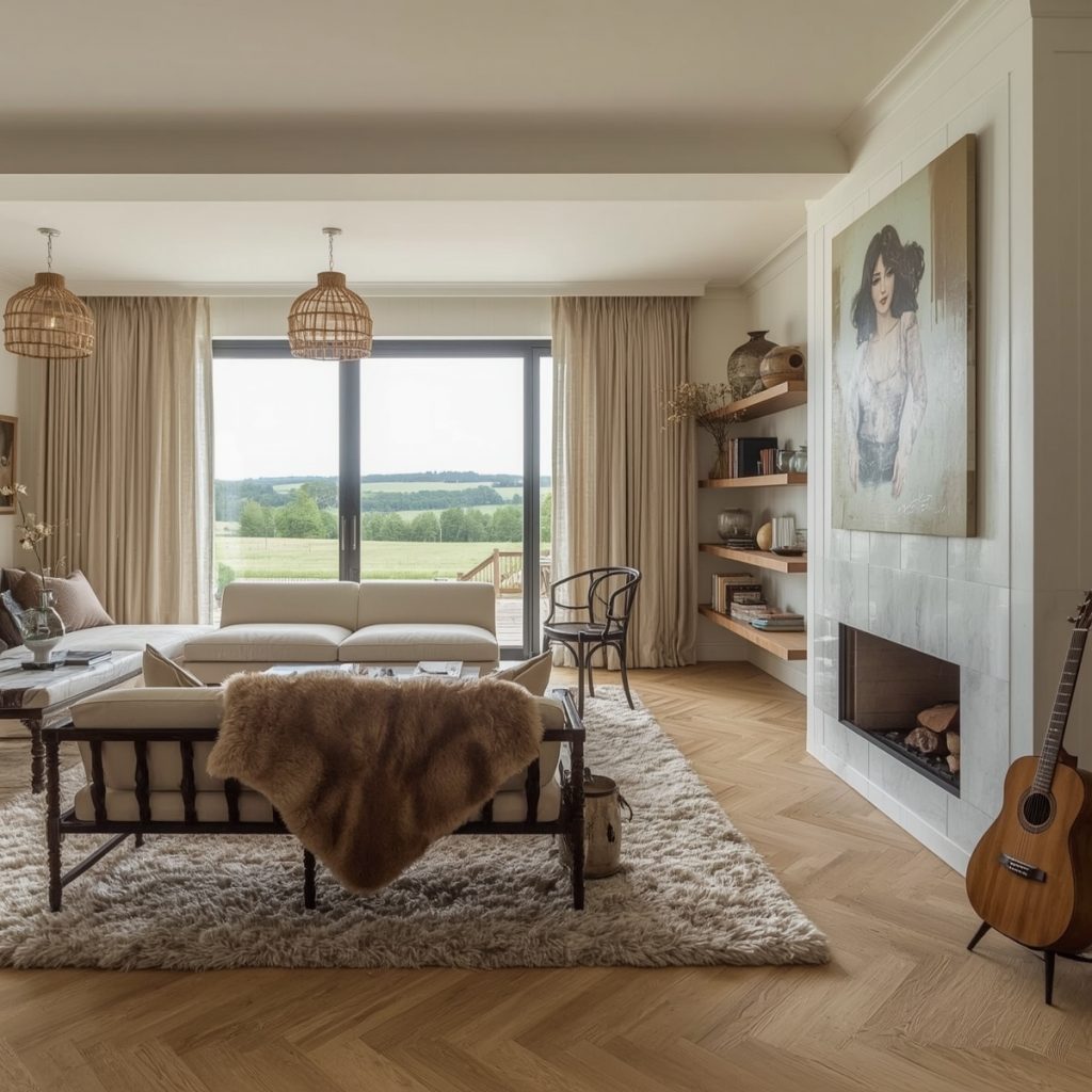 country-style living room