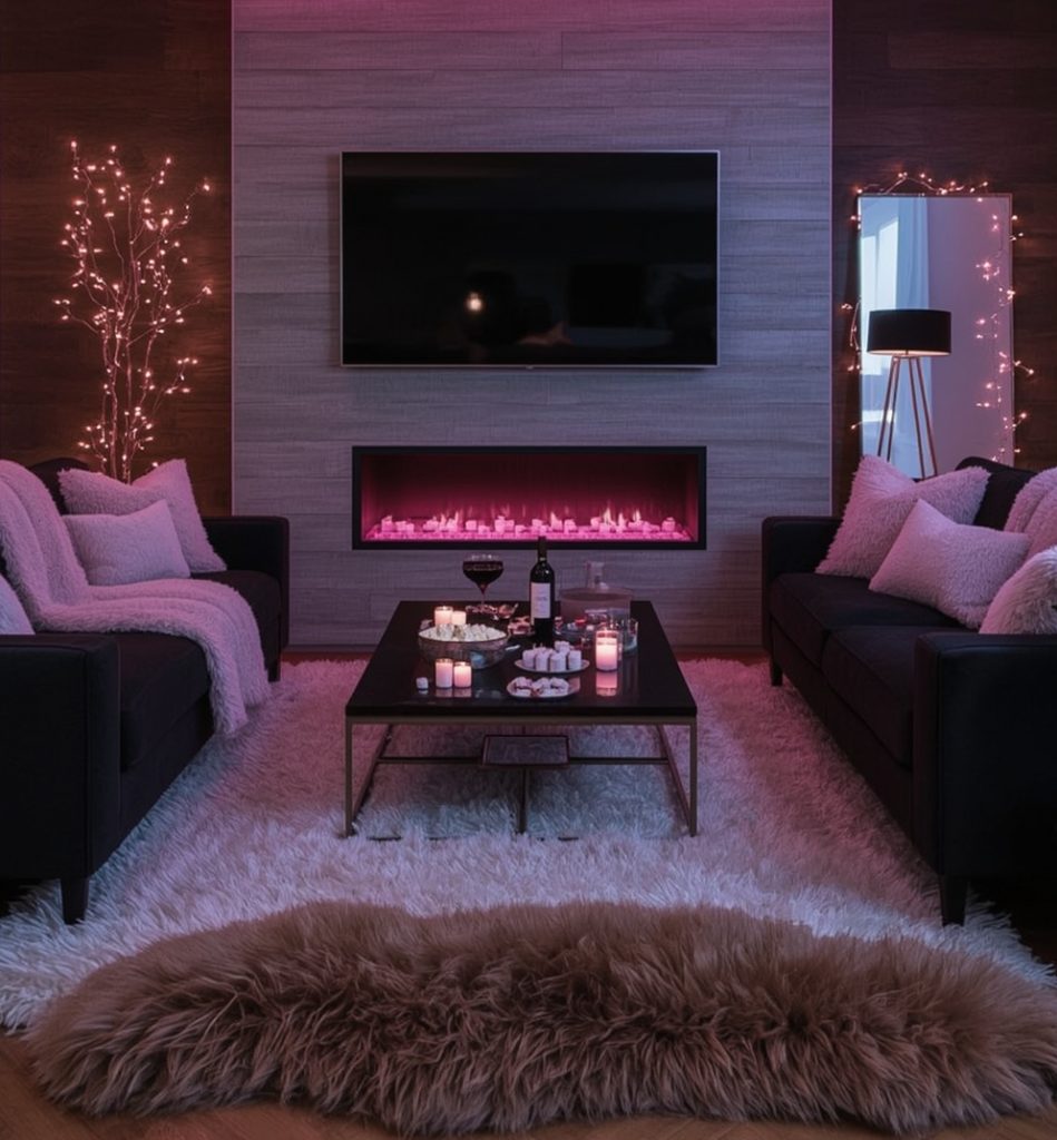 dark feminine living room