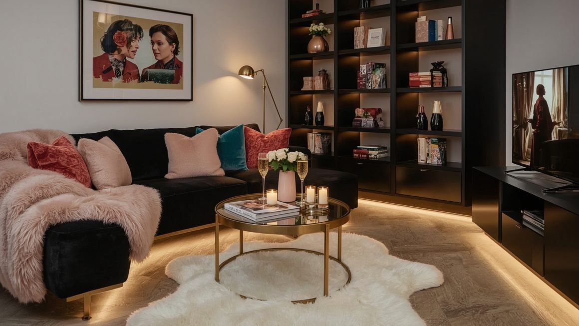 How to decorate a dark feminine living room