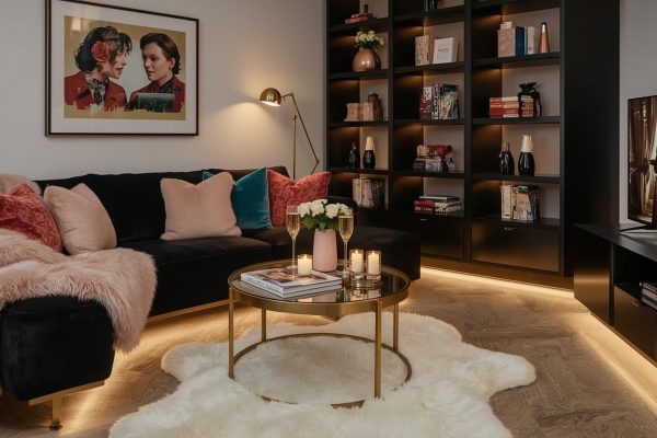 How to decorate a dark feminine living room