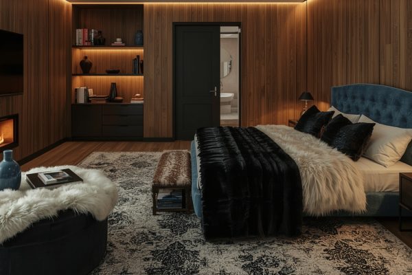 How to stylishly decorate a dark feminine bedroom