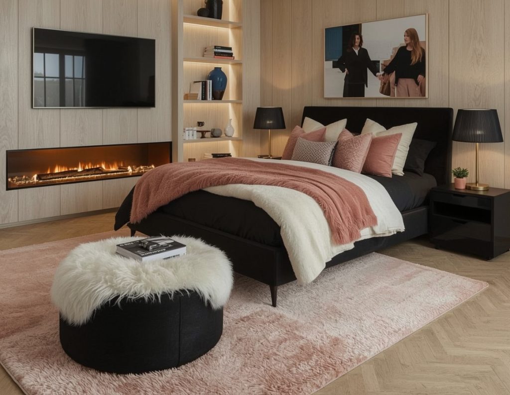 dark feminine bedroom