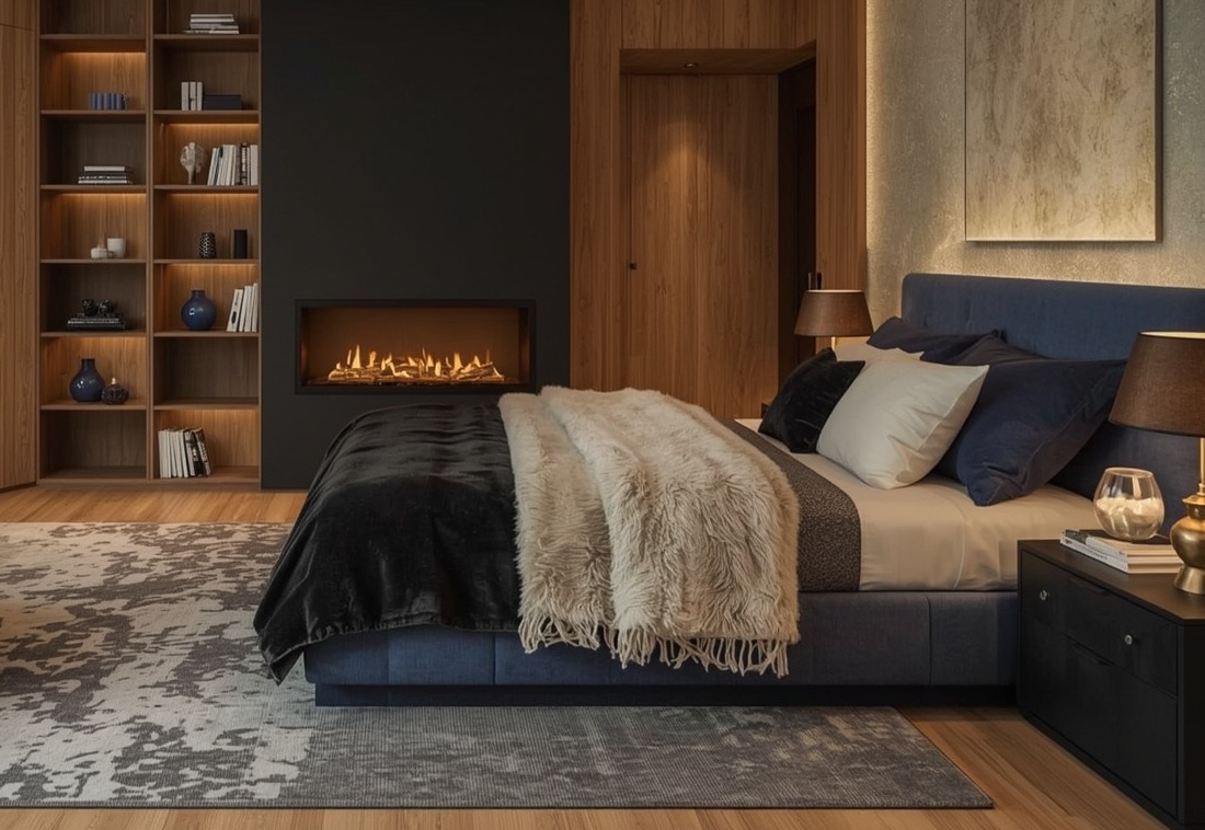 dark feminine bedroom