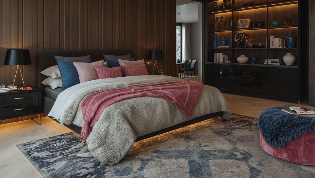 dark feminine bedroom