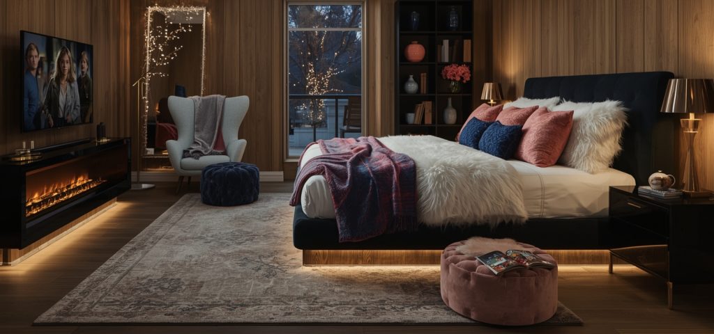 dark feminine bedroom
