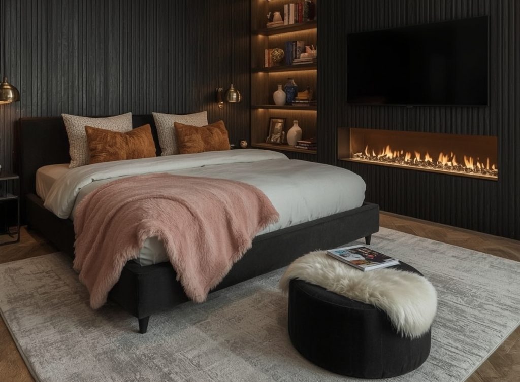 dark feminine bedroom