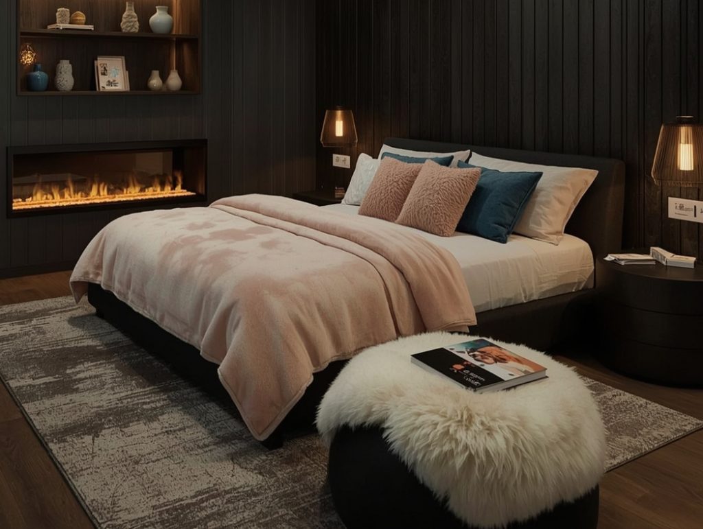 dark feminine bedroom