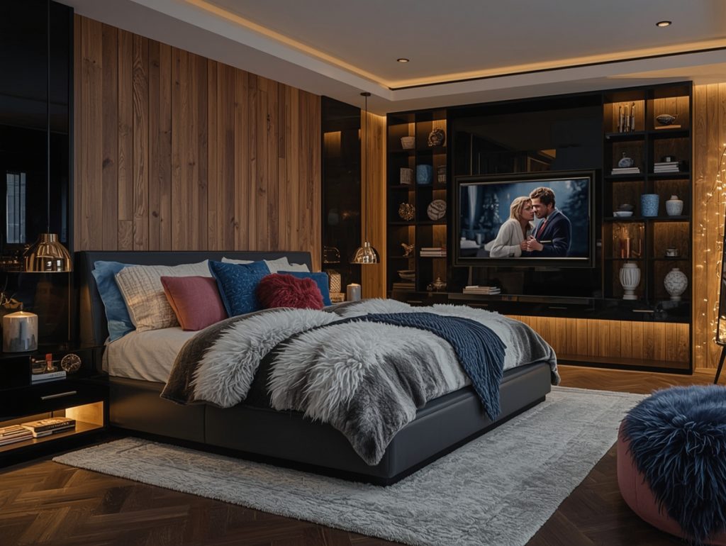 dark feminine bedroom