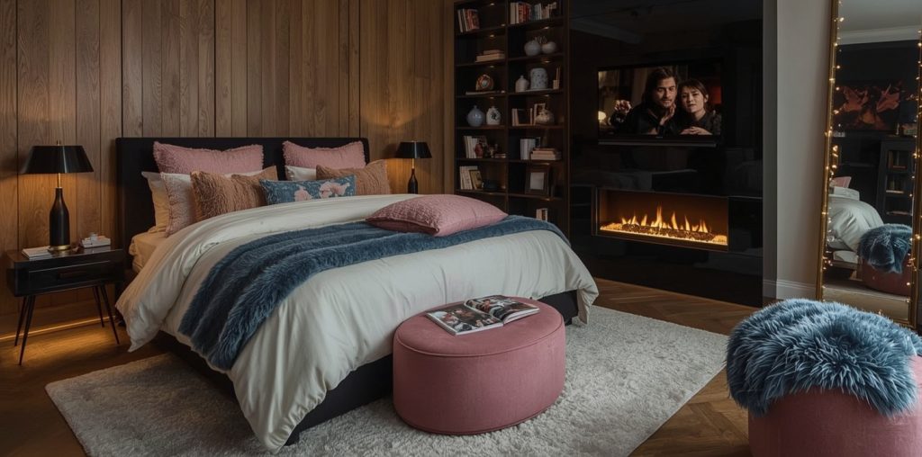 dark feminine bedroom