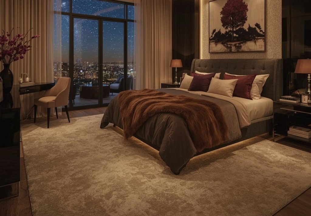 dark feminine bedroom