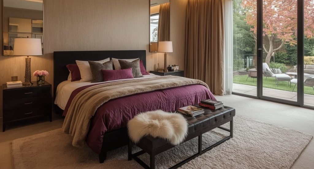 dark feminine bedroom