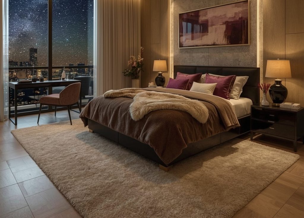 dark feminine bedroom