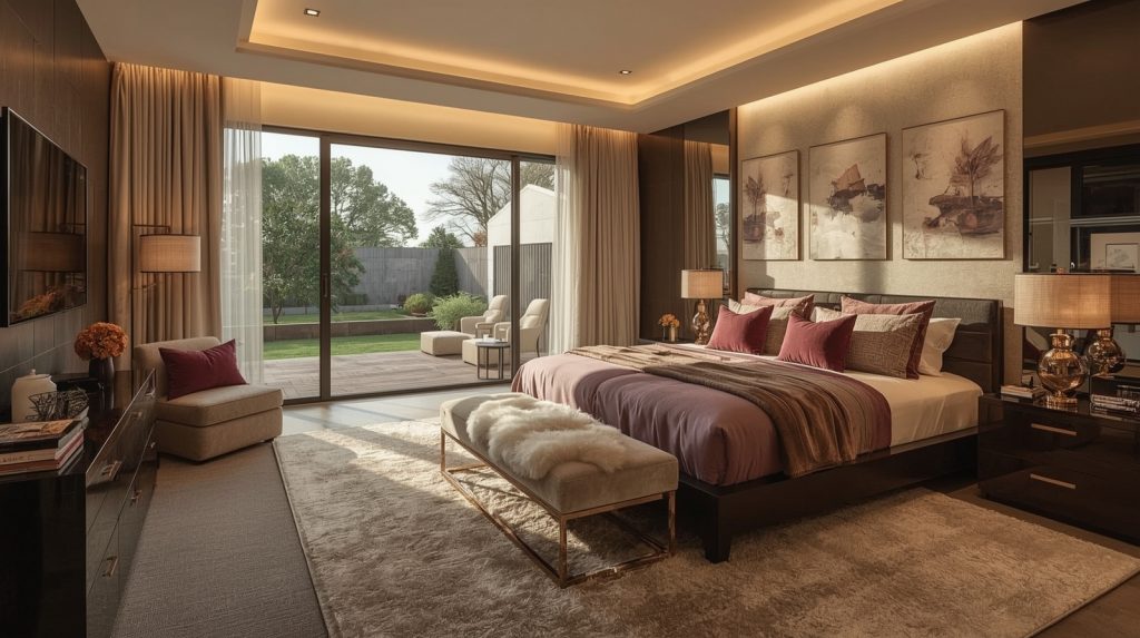 dark feminine bedroom