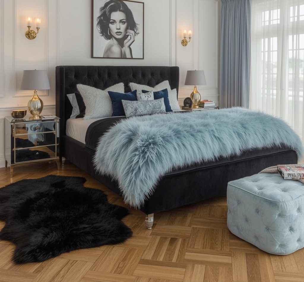 dark feminine bedroom