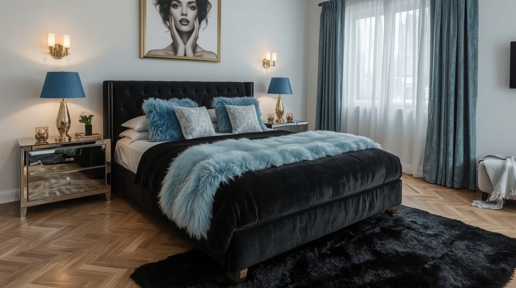 dark feminine bedroom