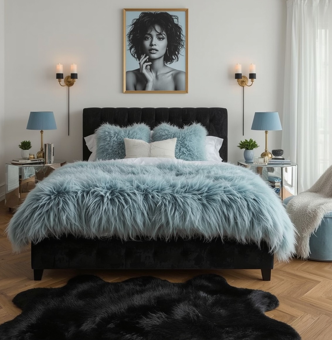 dark feminine bedroom