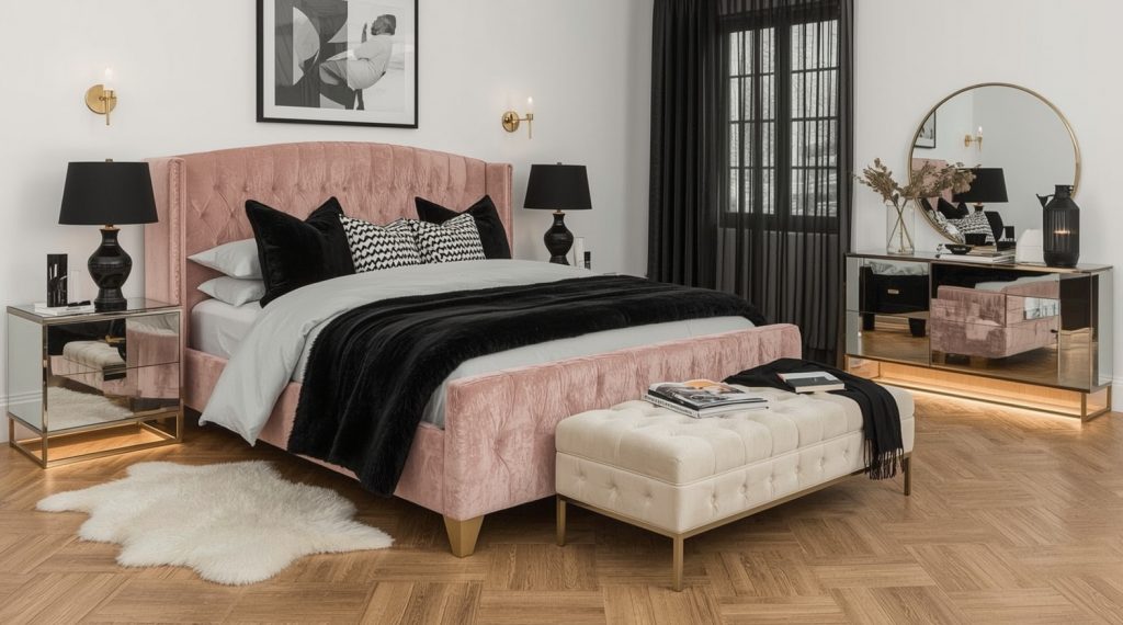 dark feminine bedroom