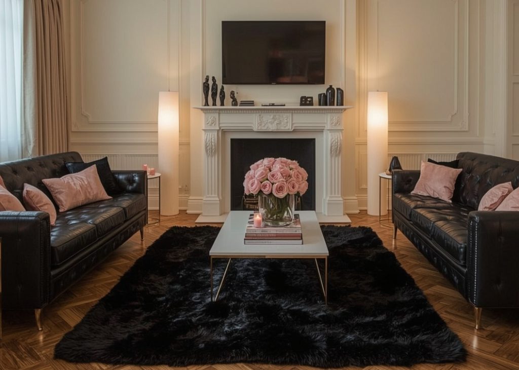 dark feminine living room