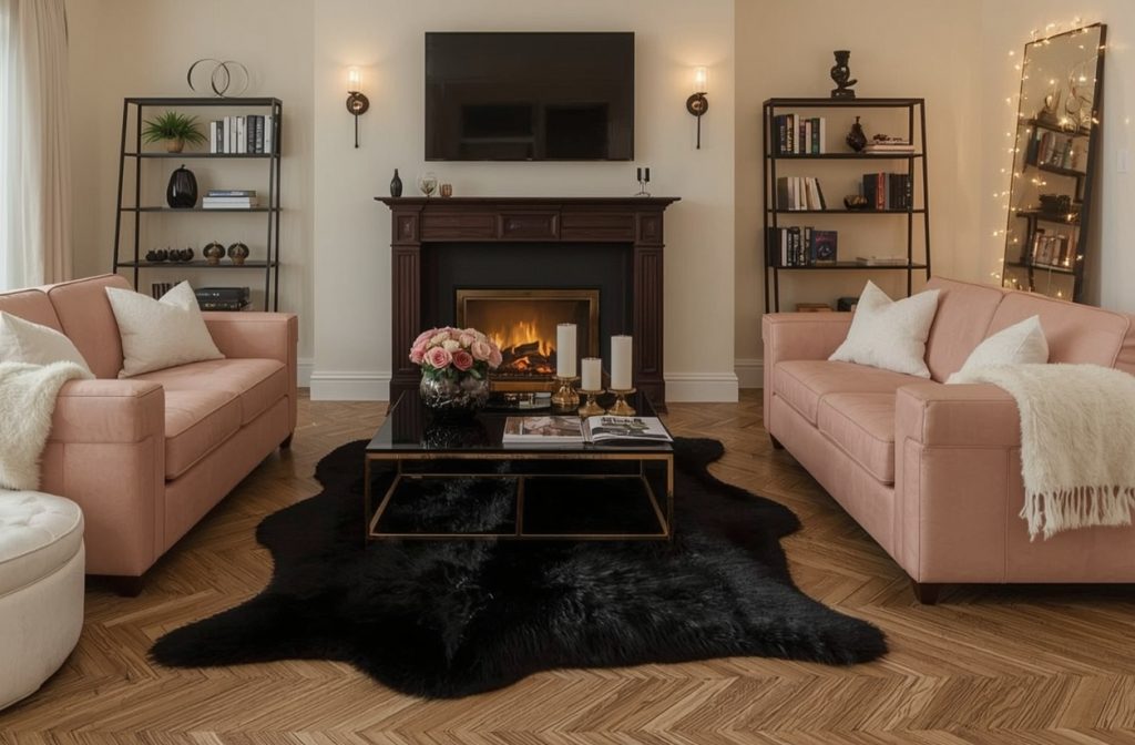 dark feminine living room