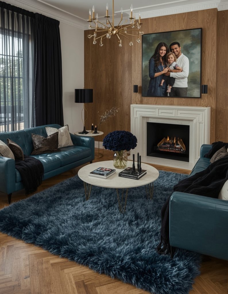 dark feminine living room