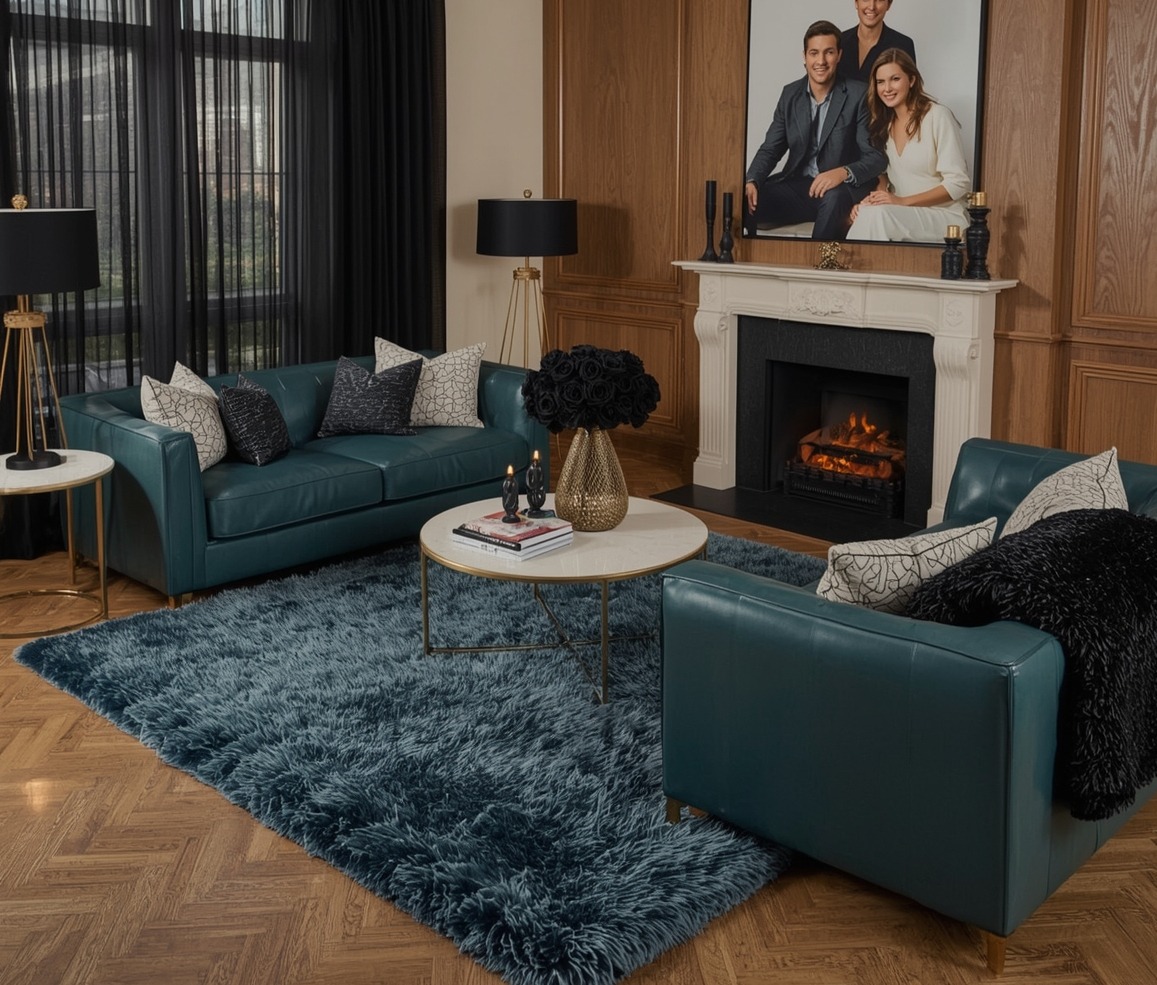 dark feminine living room