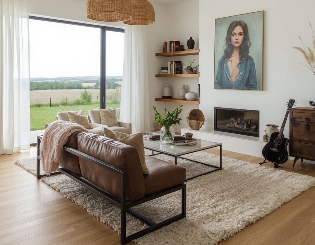 country-style living room