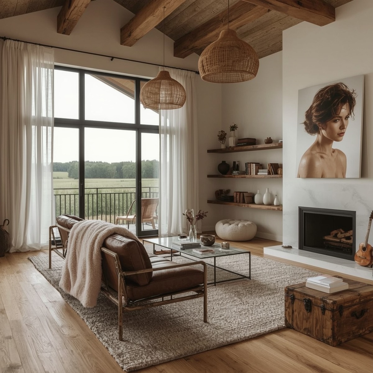 country-style living room