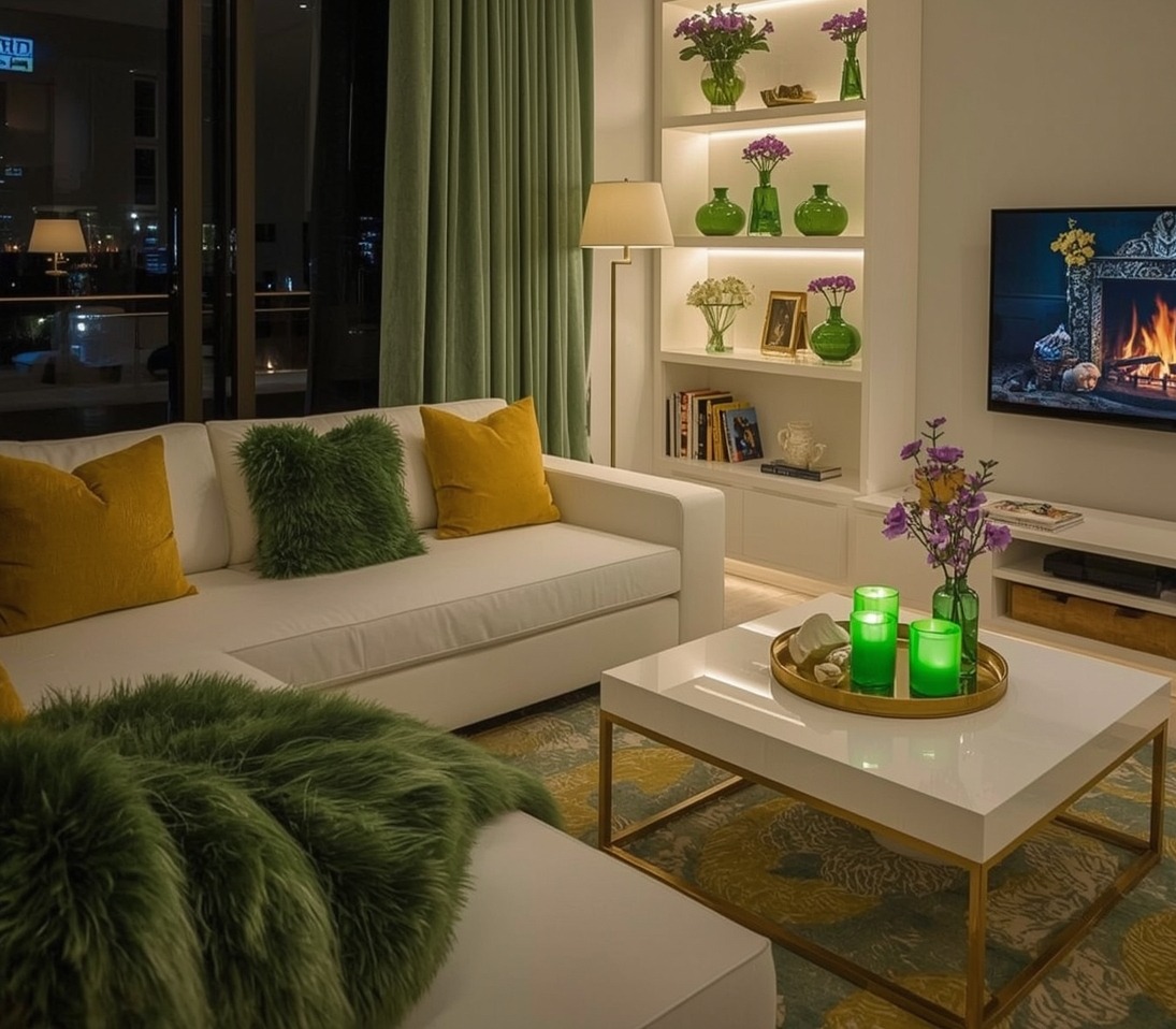 green living room