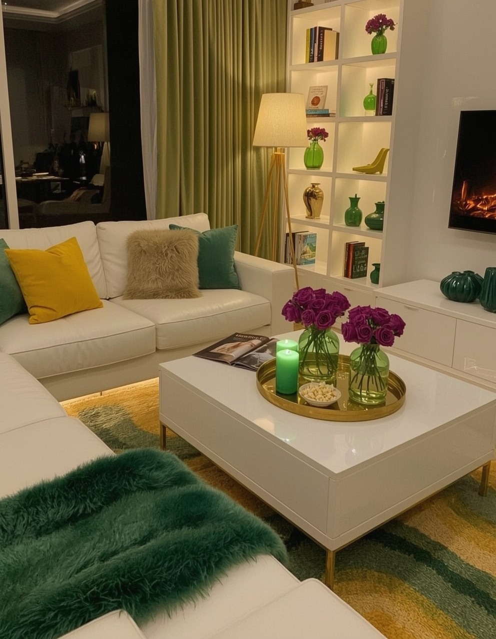 green living room