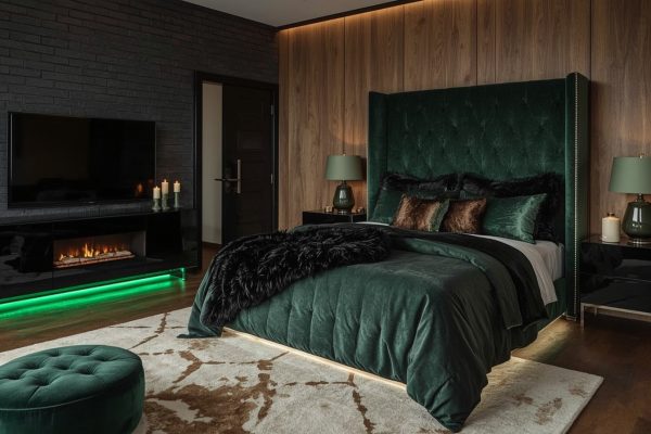 Best ideas for a happy and green coloured bedroom decor