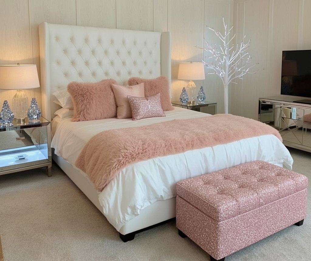affordable and glam bedroom