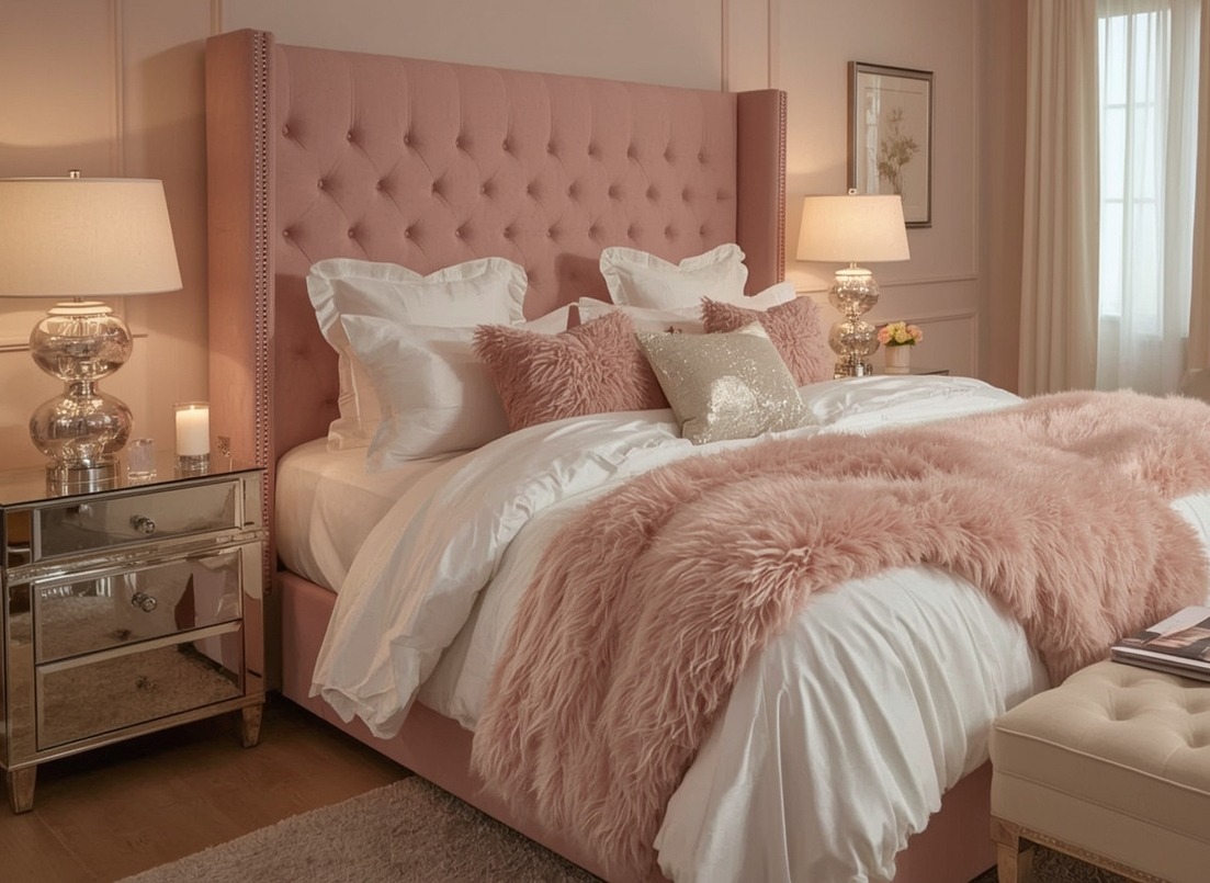 affordable and glam bedroom