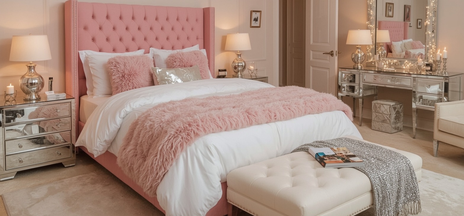 affordable and glam bedroom