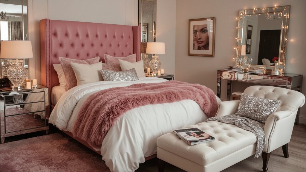 affordable and glam bedroom