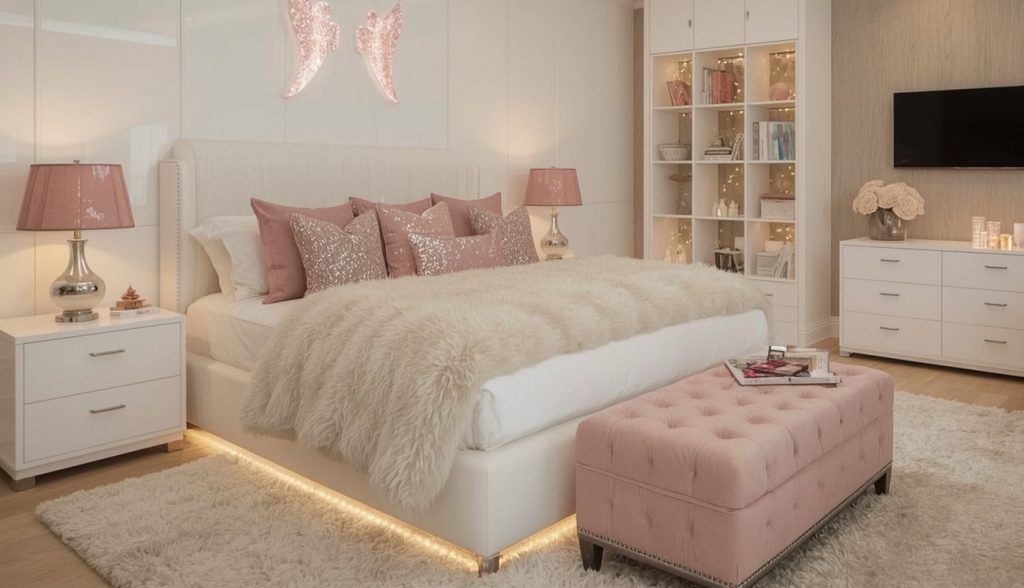 affordable and glam bedroom