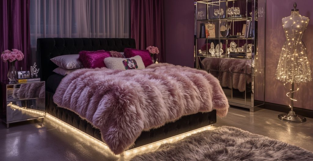 affordable and glam bedroom
