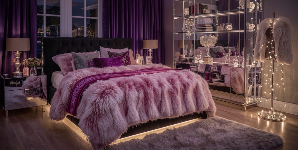 affordable and glam bedroom