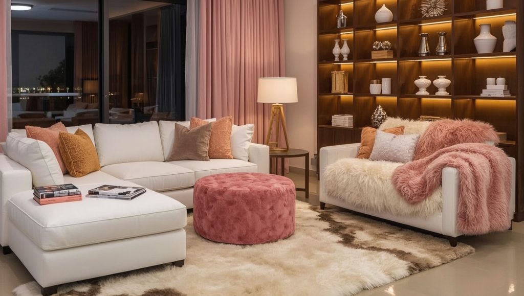 living room on a budget