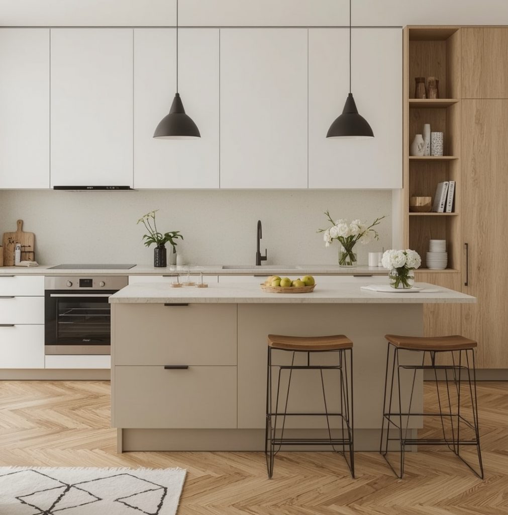 neutral tones kitchen