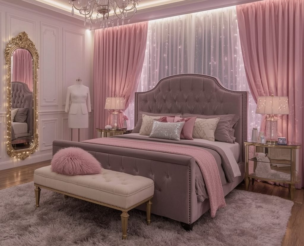 affordable and glam bedroom