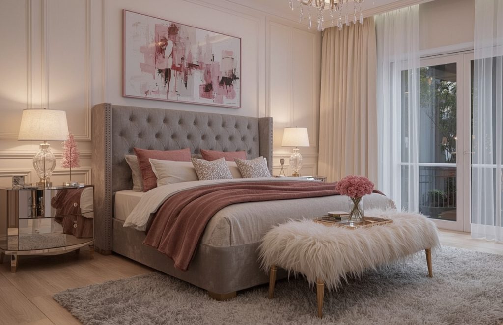 affordable and glam bedroom