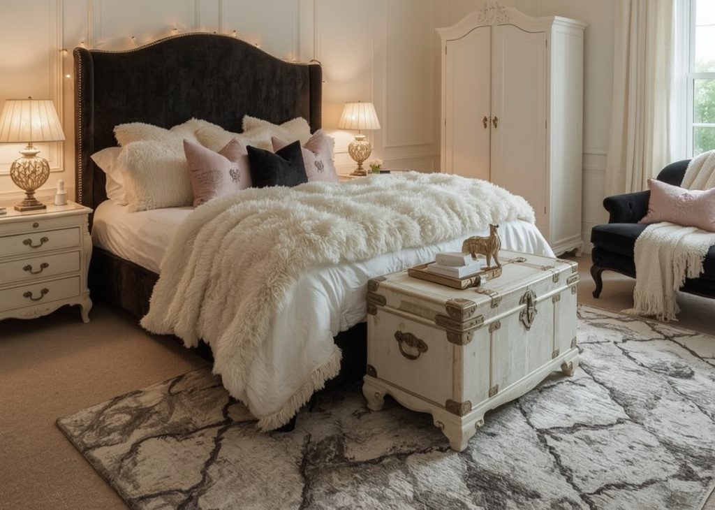 vintage bedroom decor