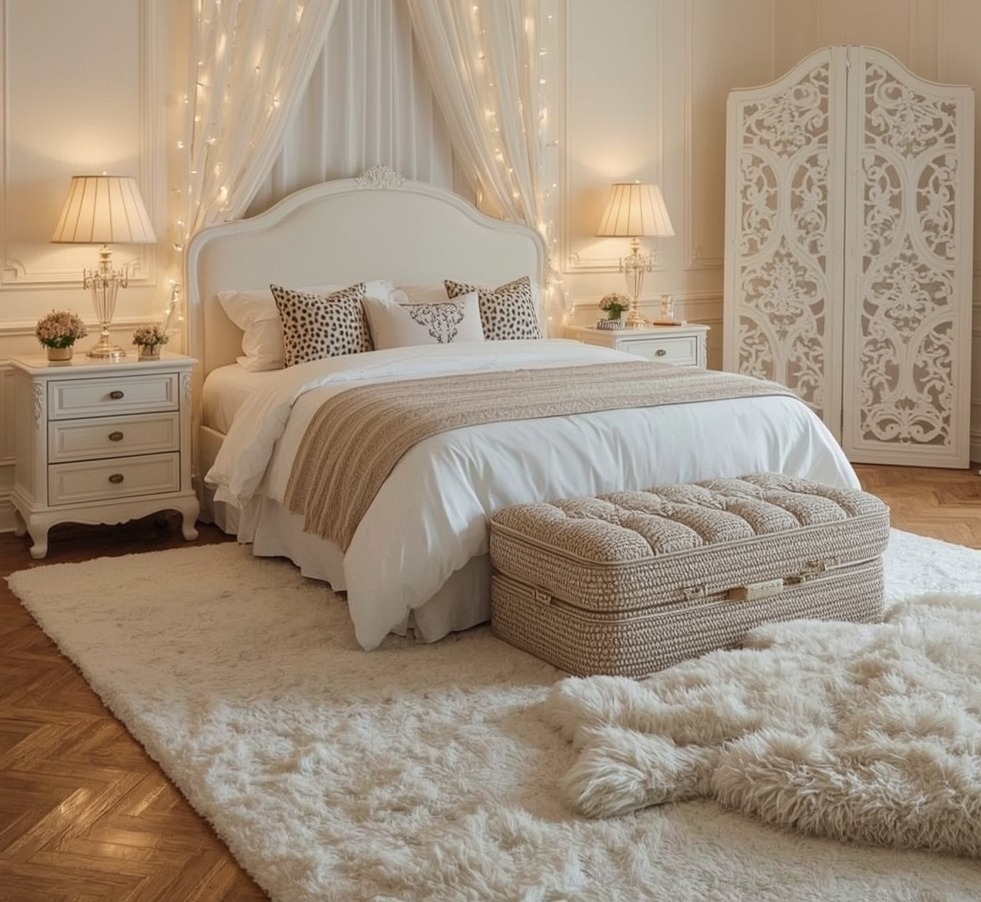 vintage bedroom decor