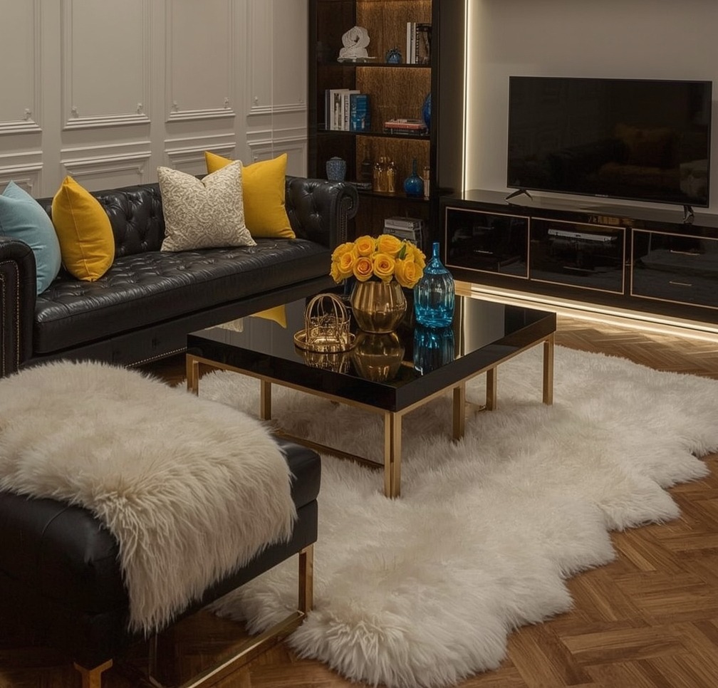 living room on a budget