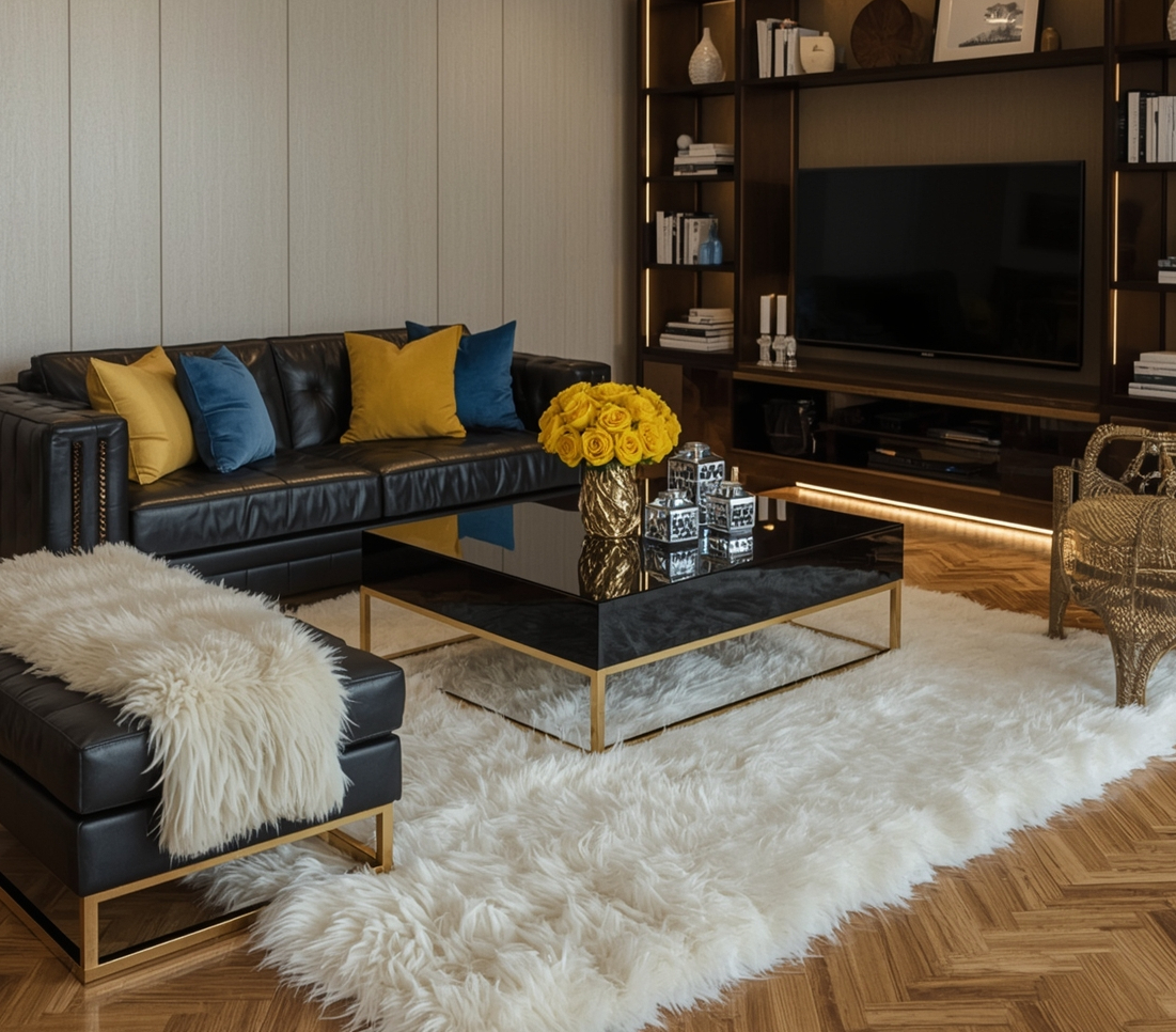 living room on a budget