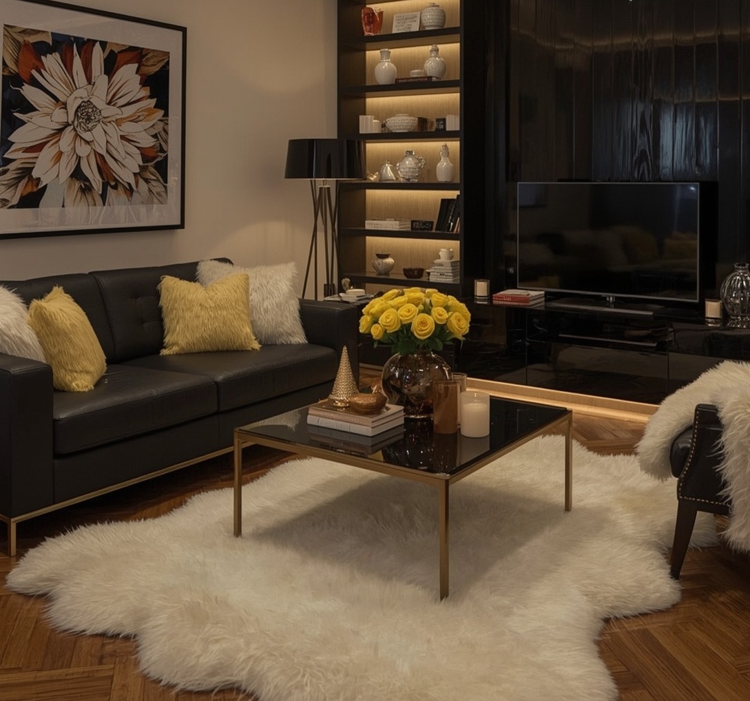 living room on a budget